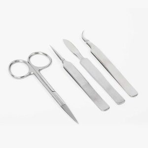 Kit dissection instruments , pocket kit, inox ,norme CE
