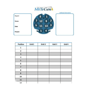 Cryo-EM Puck et Feuilles de journal de canne de stockage MITEGEN
