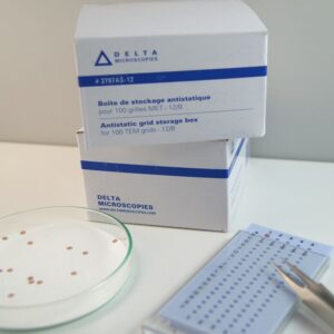 Antistatic grid storage box for 100 TEM GRIDS|Antistatic grid storage box for 100 TEM GRIDS|Antistatic grid storage box for 100 TEM GRIDS|Antistatic grid storage box for 100 TEM GRIDS