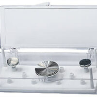 EM-Tec SB11 medium size clear styrene box for 11 standard Ø12.7mm SEM pin stubs|EM-Tec SB11 medium size clear styrene box for 11 standard Ø12.7mm SEM pin stubs