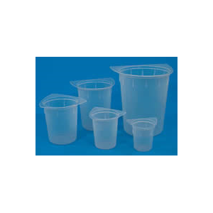 Tri-Corn Beakers: Plastic, Disposable