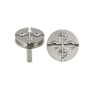 EM-Tec PS14 mini pin stub grid holder for 4 x TEM grids, Ø12.7x3.2mm, pin
