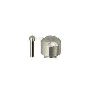 Gatan 3View system SEM pin stubs with large Ø2.4mm flat, Ø2mm pin x12.5mm H, aluminium