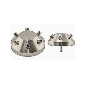 EM-Tec H6/45 45 degrees multi stub holder for 6 x Ø15mm Hitachi stubs, Ø35x14mm, pin