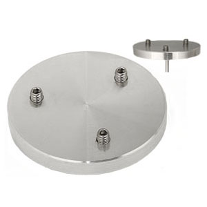 EM-Tec H3L multi stub holder for 3 x Ø25mm Hitachi stubs, Ø50x6mm, pin