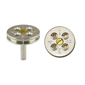 EM-Tec TG4 TEM grid holder securely holds up to 4 TEM grids, Ø18x3.2mm, pin