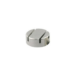 EM-Tec HS7 mini M4 cylinder stub dual slot vise clamp, 2x1mm, Ø15x6mm, M4