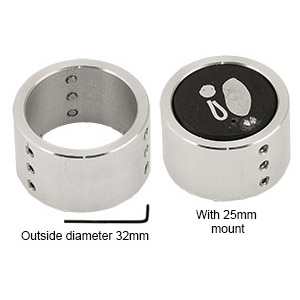 EM-Tec R4 adapter sleeve for 25mm/1inch metallographic mounts