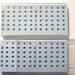 Grid storage box for 50 TEM grids full antistatic material|Grid storage box for 50 TEM grids full antistatic material|Grid storage box for 50 TEM grids full antistatic material||Grid storage box for 50 TEM grids full antistatic material